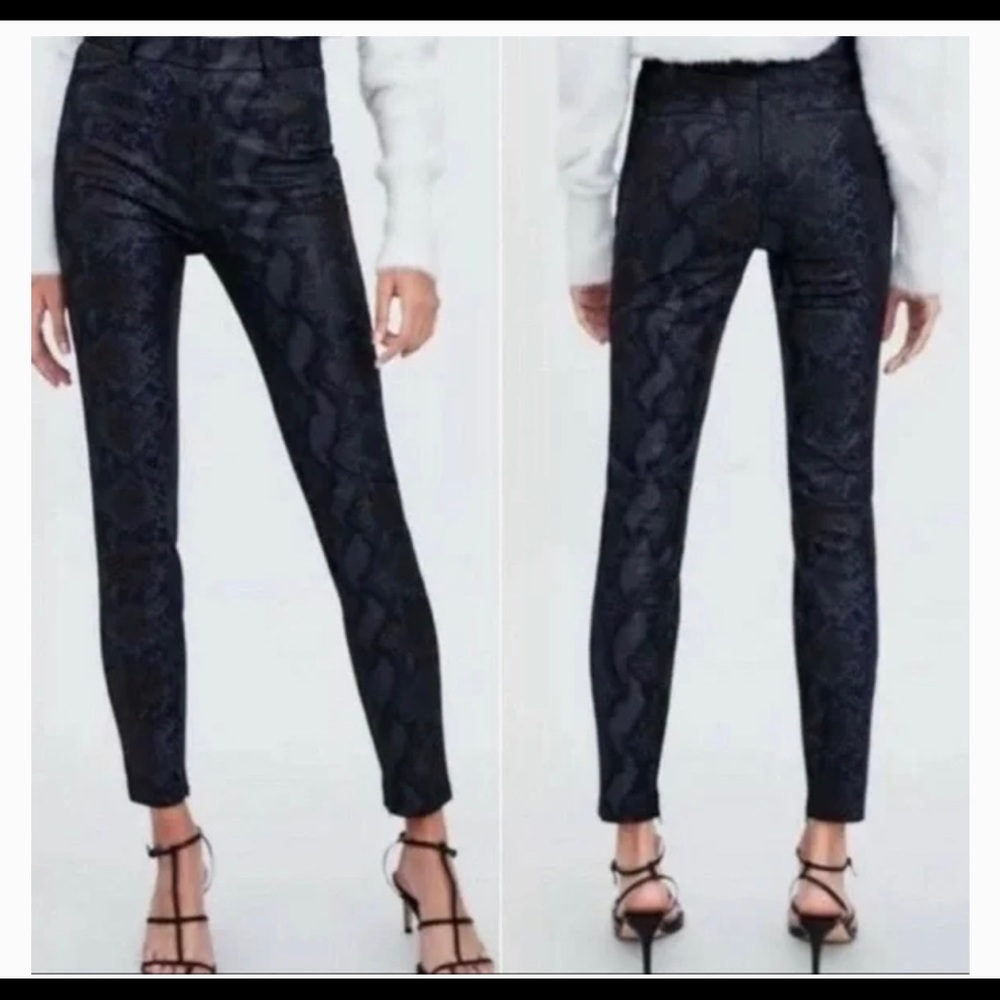Zara hi rise legging pants L NWT